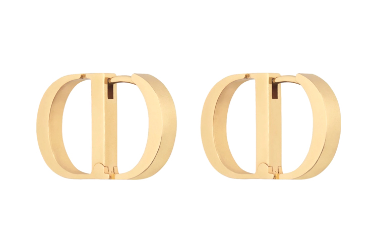 Dior 30 Montaigne Logo Earrings Gold-Tone Metal E1526MTGMT-D300 圖 2