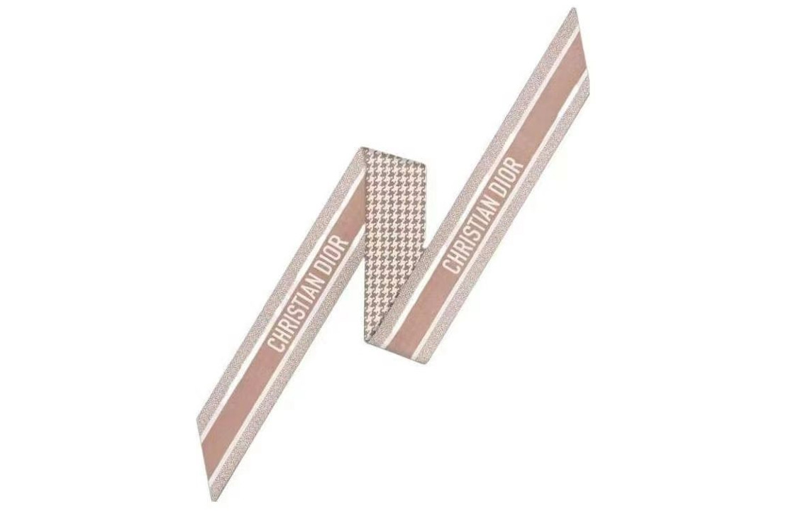 DIOR 30 Montaigne Mitzah Silk Scarf Rose Pink Gender-Neutral Couples Edition 15MON106I601-C420 圖 2