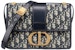 Dior 30 Montaigne Shoulder Bag Dior Oblique Jacquard Blue