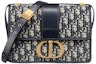 Buy Dior 30 Montaigne Shoulder Bag Dior Oblique Jacquard Blue