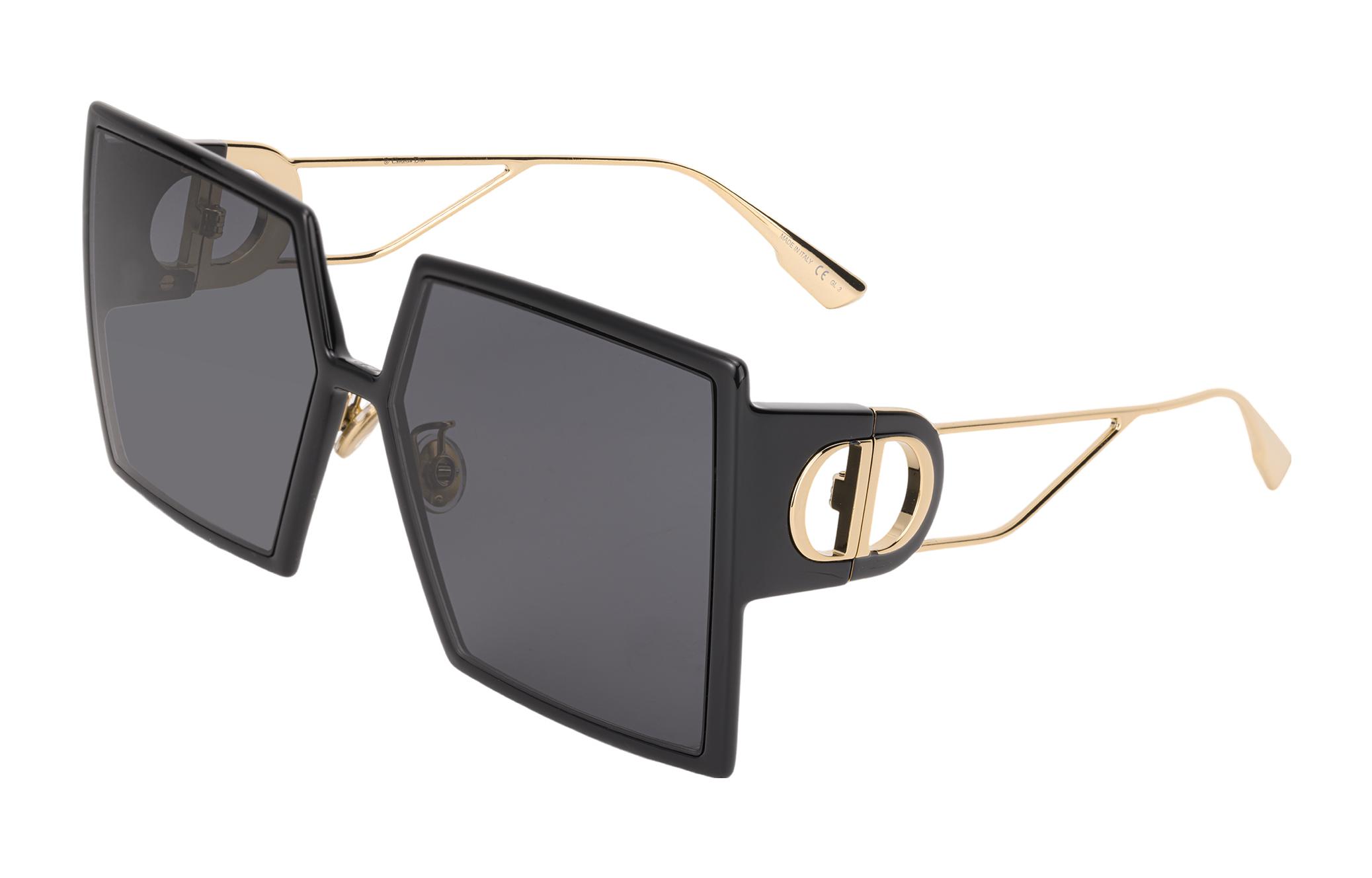 DIOR 30Montaigne Square Sunglasses Unisex Black 30MNTGN-8072K 圖 2