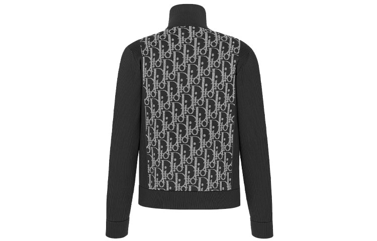 Lookbook Jaket Rajut Dior 3D Monogram Hitam 113M421AT195-C988