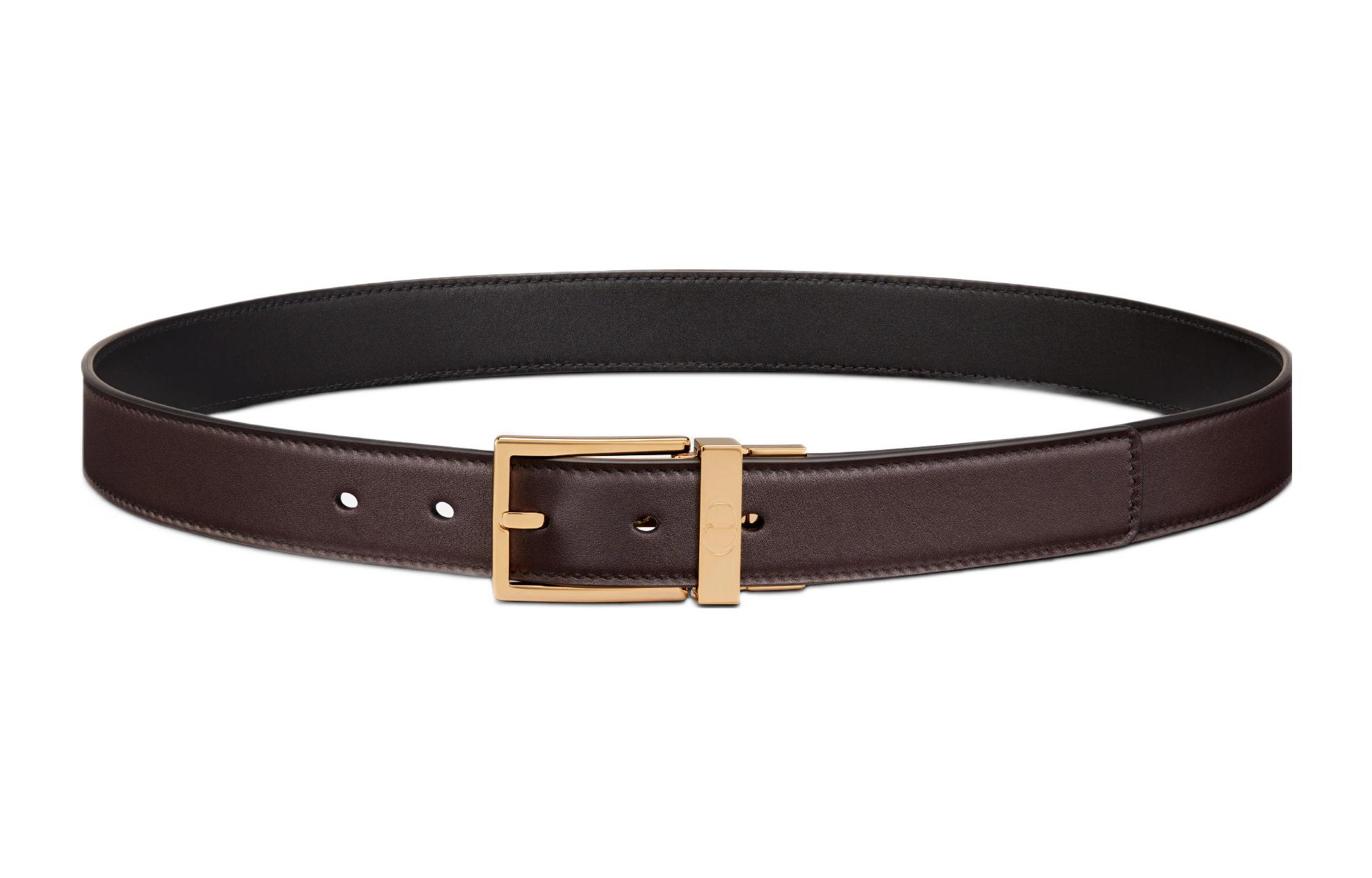 DIOR  3cm Casual Fashion Leather Belt with Pin Buckle. 4435ORVVZ_H24E