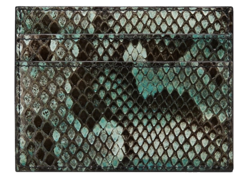 Dior (4 Card Slot) Card Holder Python Green 圖 2