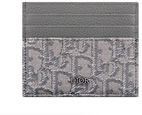 Dior (6 Card Slot) Card Holder Dior Oblique Jacquard Ruthenium/Gray Buy Dior (6 Card Slot) Card Holder Dior Oblique Jacquard Ruthenium/Gray