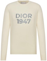 DIOR Beige Crew Neck Sweater with Letter Print Long Sleeve. 413M653AT759-C088 DIOR Beige Crew Neck Sweater with Letter Print Long Sleeve. 413M653AT759-C088