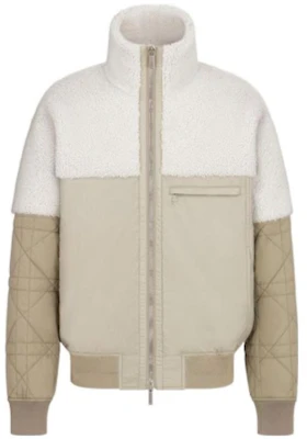 DIOR Chaqueta Beige Patchwork Cuello Alto Casual de Manga Larga 343C410A5939-C188 Order DIOR Chaqueta Beige Patchwork Cuello Alto Casual de Manga Larga 343C410A5939-C188