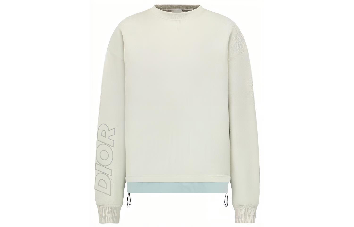 DIOR  Beige Pullover Sweatshirt with Letter Print. 393J642A0854-C686