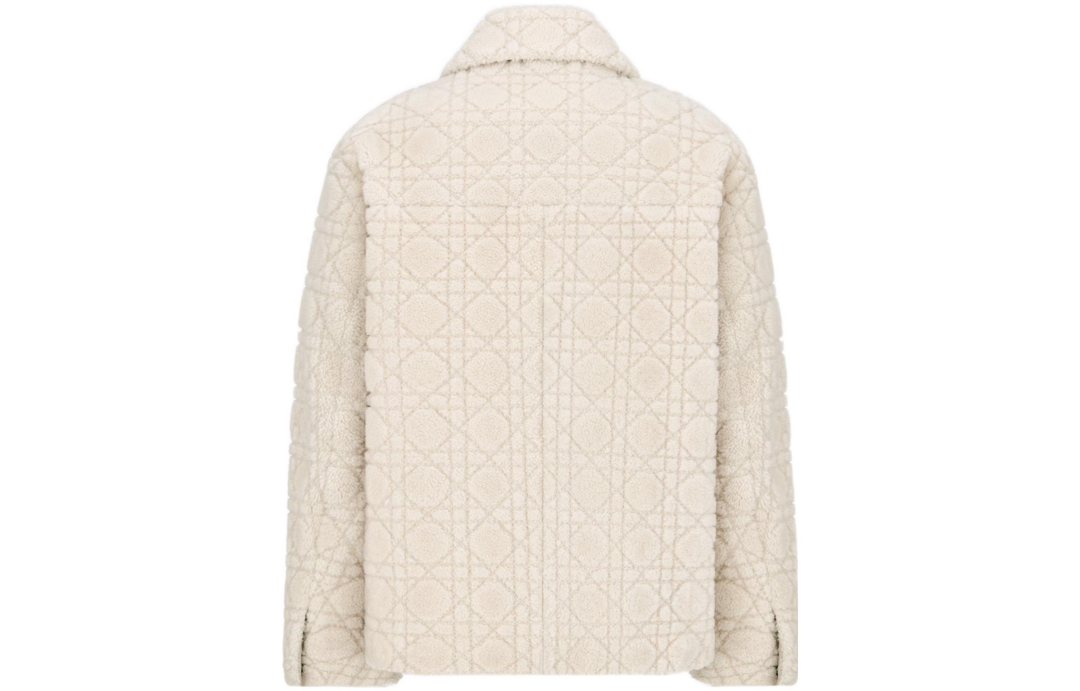 Lookbook DIOR 米色菱格紋單排扣外套 SS23 243L421A0648-C110