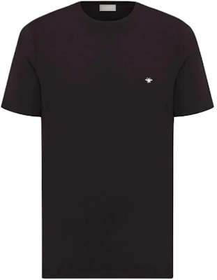 DIOR 黑色蜜蜂刺繡短袖純棉圓領T恤 733J603B0677-C980 Order DIOR 黑色蜜蜂刺繡短袖純棉圓領T恤 733J603B0677-C980