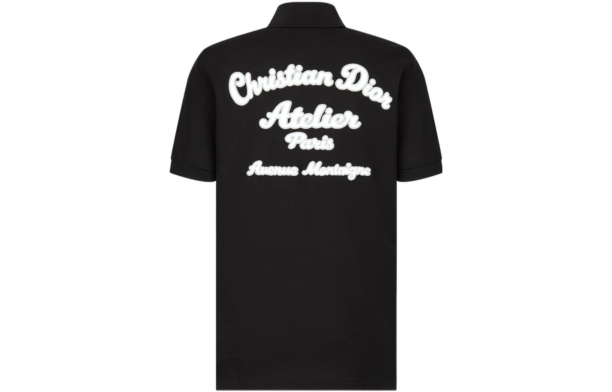 Order DIOR 黑色棉质刺绣标志POLO衫 293J832A0448-C988