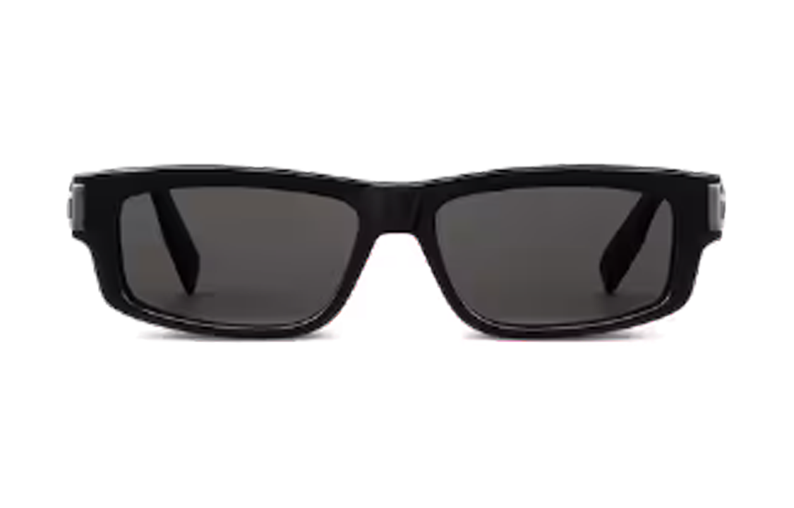 DIOR  Black Irregular Acetate Sunglasses with Engraved CD Logo. ICONS2IXR14A0 圖 3
