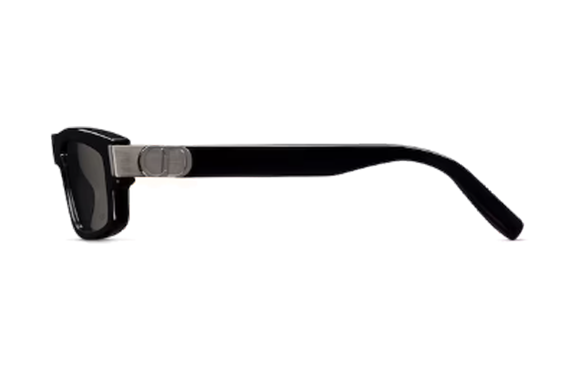 DIOR  Black Irregular Acetate Sunglasses with Engraved CD Logo. ICONS2IXR14A0 圖 4