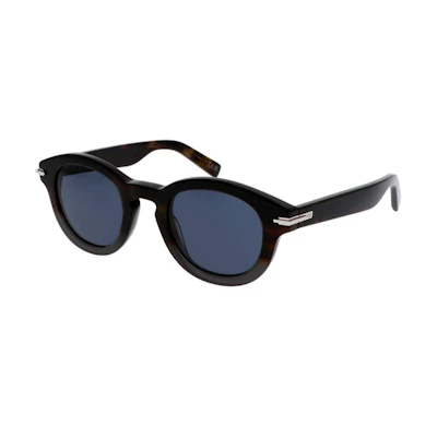 DIOR Black Irregular Acetate Sunglasses with Logo Detail. DIORBLACKSUITR5I29B0