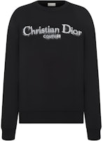 DIOR Black Knit Sweater with Logo Jacquard Design and Crew Neck. 443M645AT884-C980 DIOR Black Knit Sweater with Logo Jacquard Design and Crew Neck. 443M645AT884-C980