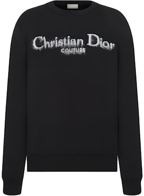 DIOR Suéter Negro de Punto con Logo Jacquard y Cuello Redondo. 443M645AT884-C980 Buy DIOR Suéter Negro de Punto con Logo Jacquard y Cuello Redondo. 443M645AT884-C980