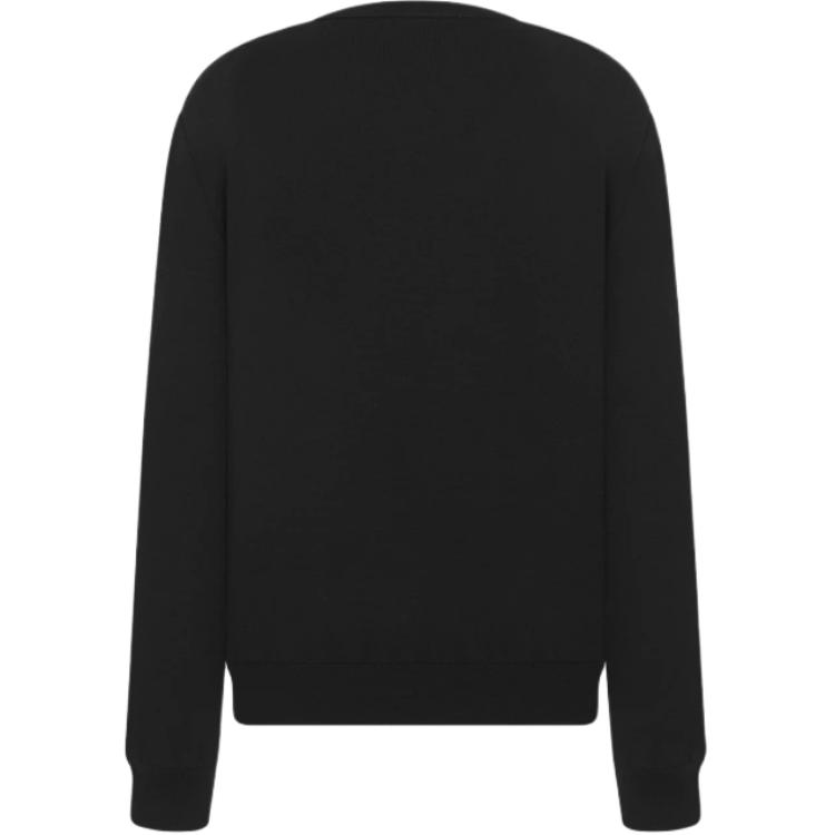 Lookbook DIOR Suéter Negro de Punto con Logo Jacquard y Cuello Redondo. 443M645AT884-C980