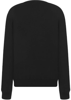 DIOR Suéter Negro de Punto con Logo Jacquard y Cuello Redondo. 443M645AT884-C980 Lookbook DIOR Suéter Negro de Punto con Logo Jacquard y Cuello Redondo. 443M645AT884-C980