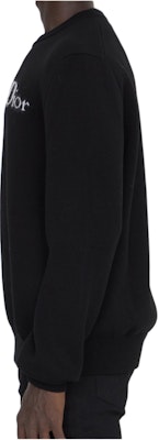 DIOR Suéter Negro de Punto con Logo Jacquard y Cuello Redondo. 443M645AT884-C980 Cheap DIOR Suéter Negro de Punto con Logo Jacquard y Cuello Redondo. 443M645AT884-C980