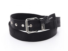 DIOR Black Leather Belt with Engraved Detail - 3.5CM Width. 4333PLNSDH00N DIOR Black Leather Belt with Engraved Detail - 3.5CM Width. 4333PLNSDH00N