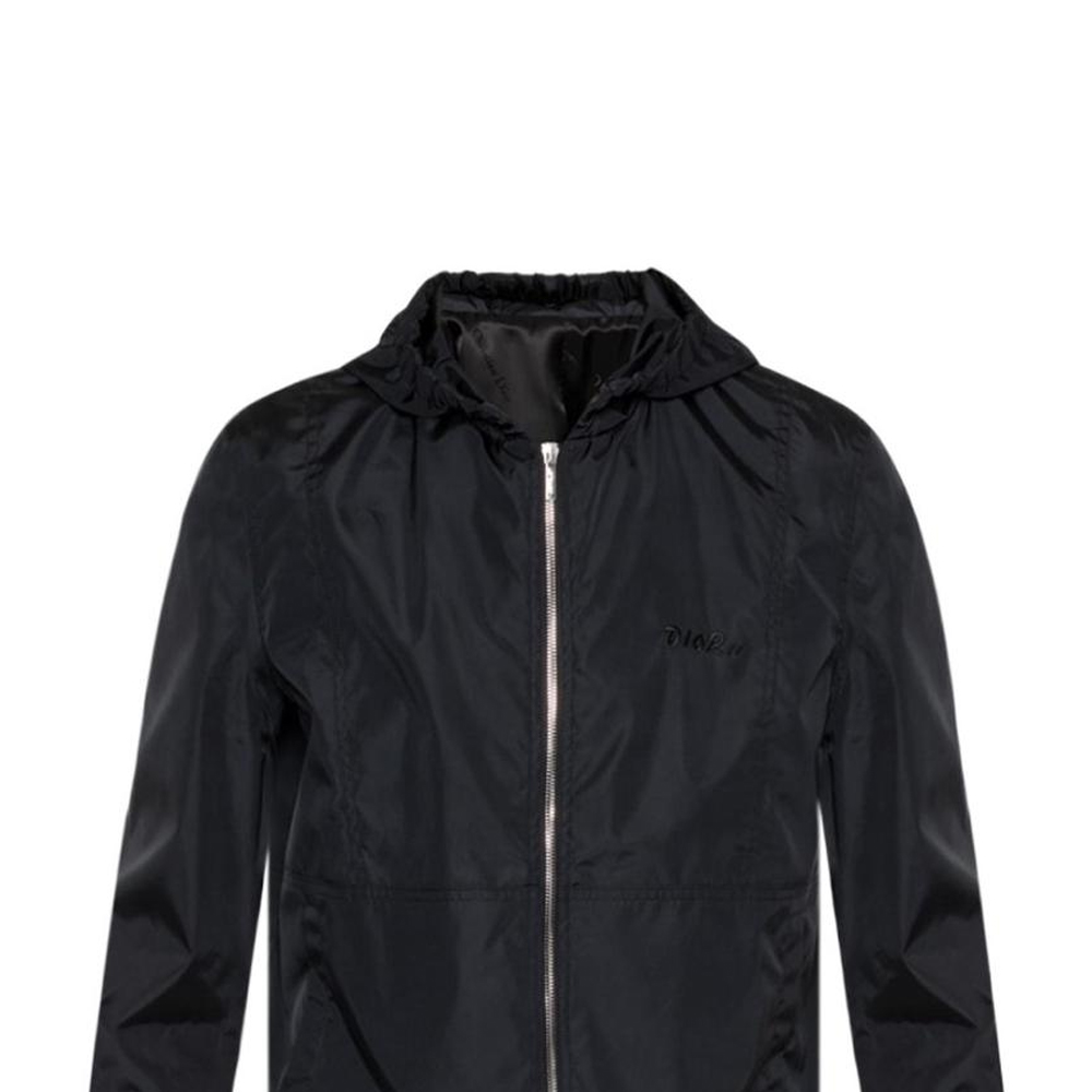 DIOR  Black Letter Print Casual Hooded Jacket. 923C450Z015-2984 圖 7