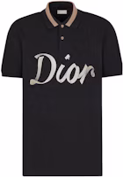 Order DIOR 黑色數字標誌印花短袖POLO衫 - 新品上市 293J831A0455-C980