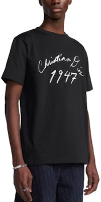 ディオール ブラック ロゴプリント オーバーサイズ 半袖 Tシャツ 493J696F0554-C980 Shop ディオール ブラック ロゴプリント オーバーサイズ 半袖 Tシャツ 493J696F0554-C980