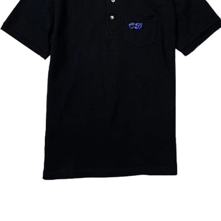 Sizing DIOR Kaos Polo Hitam dengan Cetakan Huruf dan Kantong. 193J833A0455-908