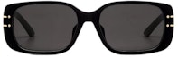 Lookbook DIOR 黑色矩形太阳眼镜 金属框架配醋酸材质与标志印花。 SGTS12FXR_10A0