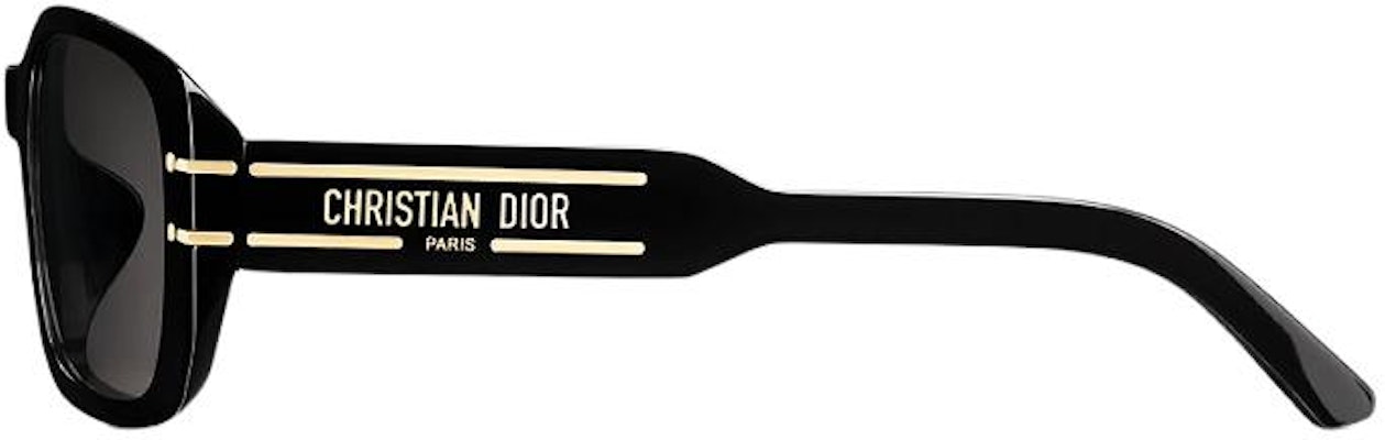 DIOR 黑色矩形太阳眼镜 金属框架配醋酸材质与标志印花。 SGTS12FXR_10A0 Shop DIOR 黑色矩形太阳眼镜 金属框架配醋酸材质与标志印花。 SGTS12FXR_10A0