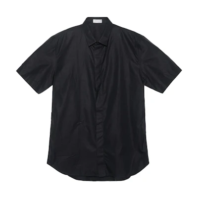 DIOR Black Short-Sleeve Shirt with Bee Embroidery - New Season Release. 733C510B1581-C900