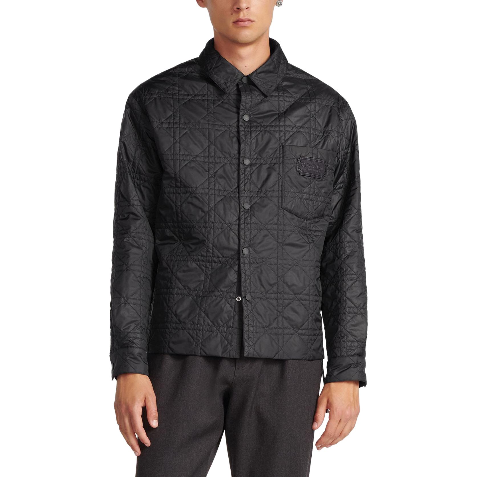 Purchase DIOR Chaqueta Negra de un Solo Botón con Cuello con Logo y Mangas Largas. 313C509AA767-C900