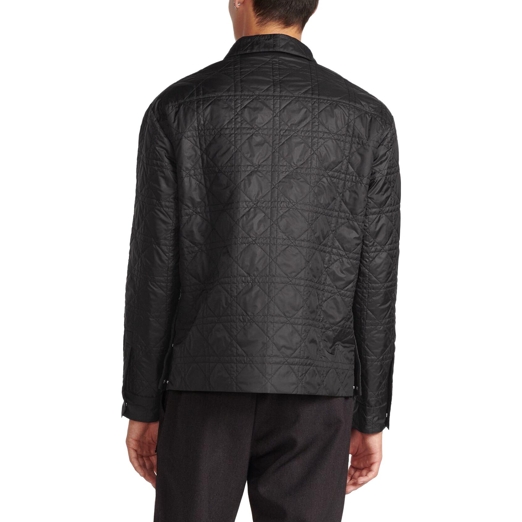 Details for DIOR Chaqueta Negra de un Solo Botón con Cuello con Logo y Mangas Largas. 313C509AA767-C900