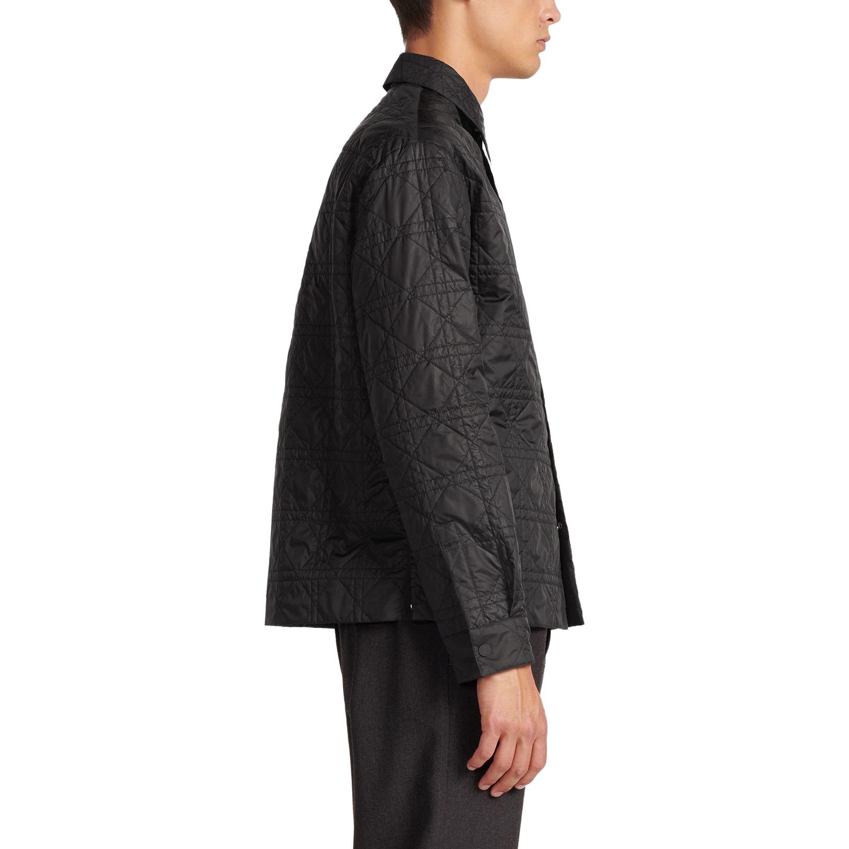 Sizing DIOR Chaqueta Negra de un Solo Botón con Cuello con Logo y Mangas Largas. 313C509AA767-C900