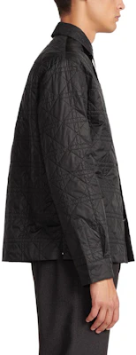 DIOR Chaqueta Negra de un Solo Botón con Cuello con Logo y Mangas Largas. 313C509AA767-C900 Sizing DIOR Chaqueta Negra de un Solo Botón con Cuello con Logo y Mangas Largas. 313C509AA767-C900