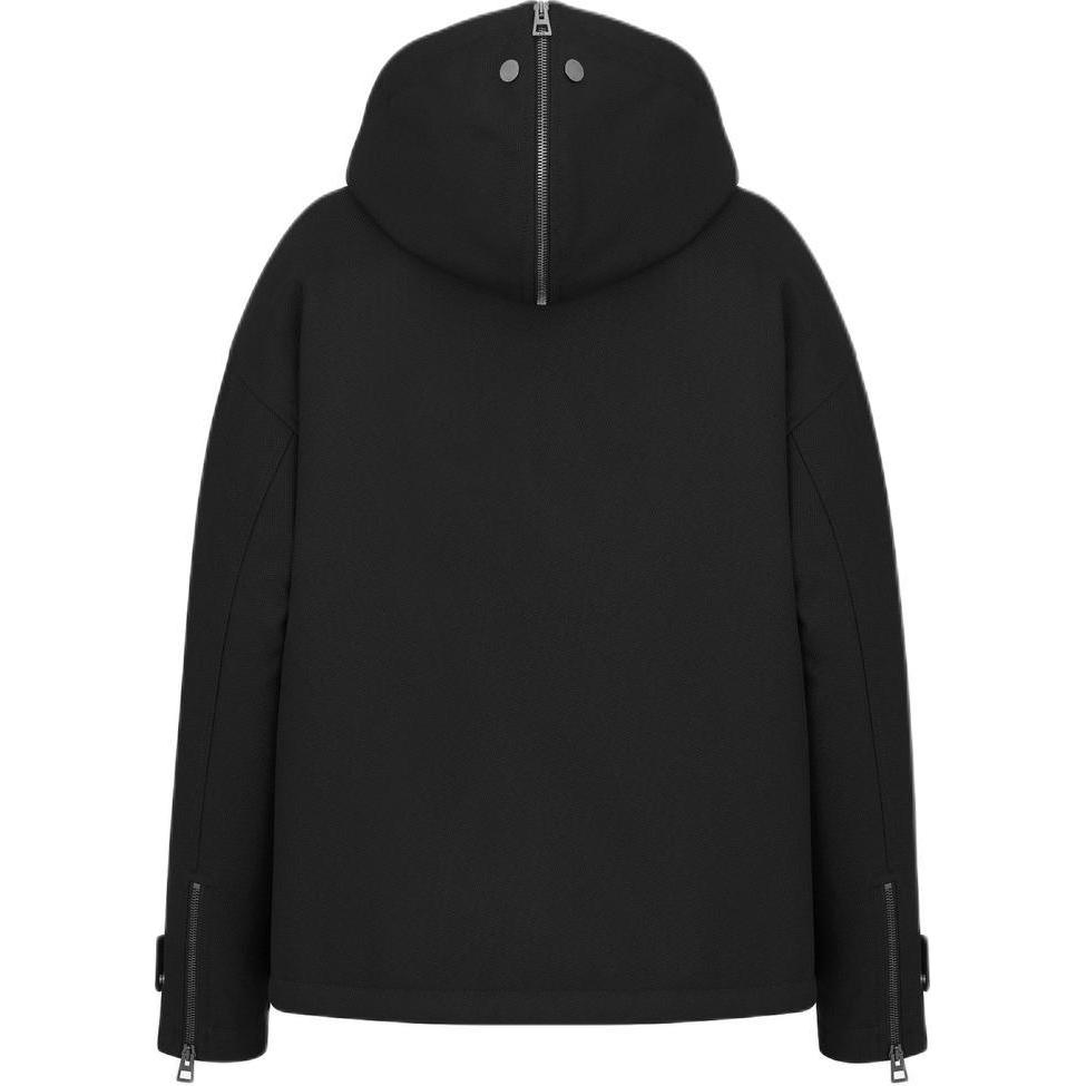 Lookbook DIOR  Black Solid Color Zip-Up Hoodie Jacket. 441C16A1758-X9000