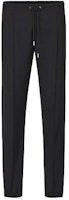 DIOR Black Solid Drawstring Mid-Waist Straight-Leg Casual Pants. 733C138E3226-900 DIOR Black Solid Drawstring Mid-Waist Straight-Leg Casual Pants. 733C138E3226-900