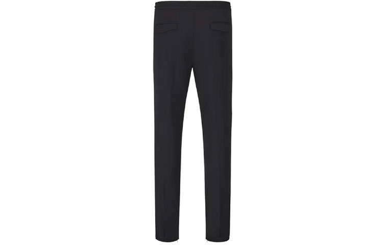 Lookbook DIOR Seluar Kasual Hitam Tali Pinggang Lurus Mid-Waist. 733C138E3226-900