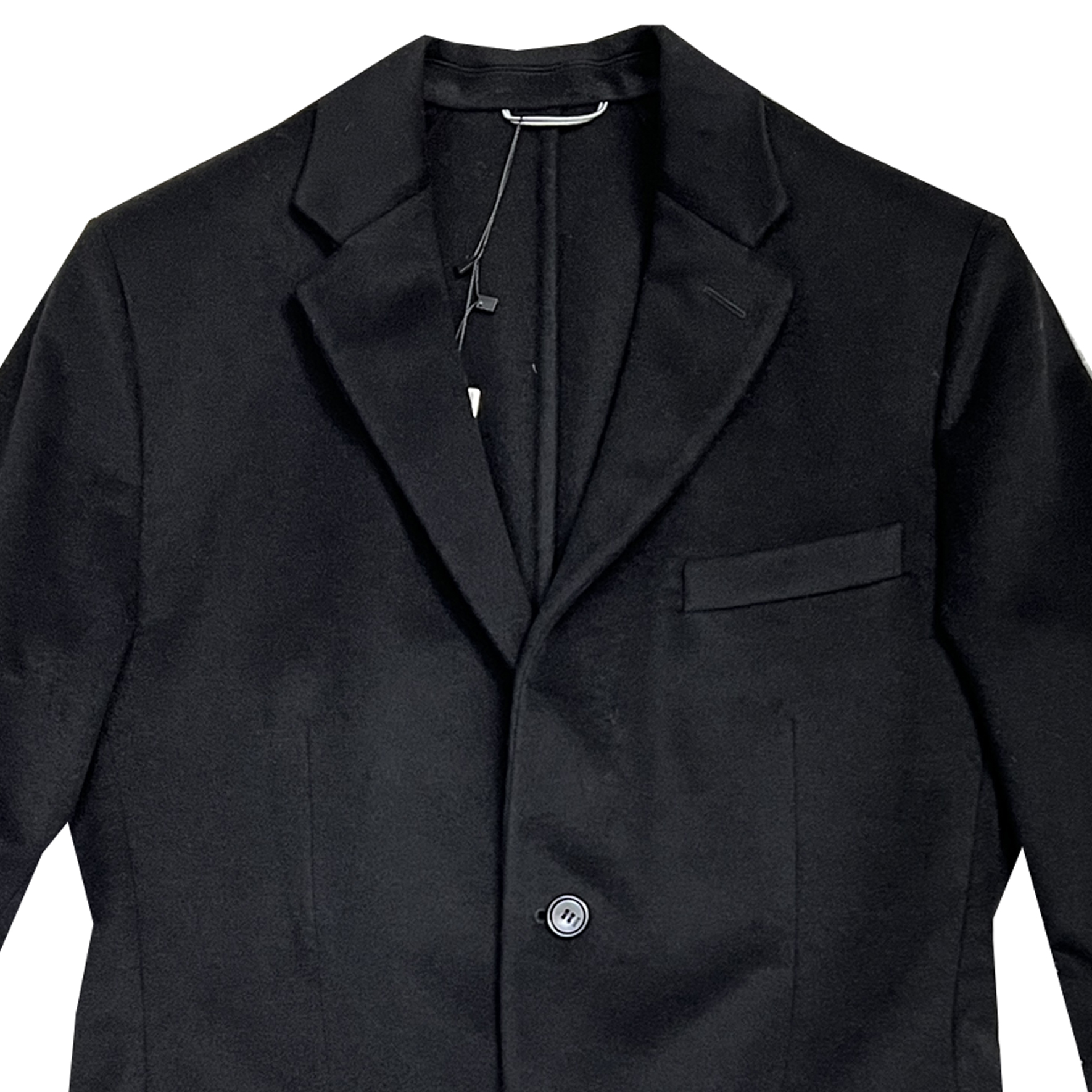 Shop DIOR  Black Solid Single-Breasted Long Sleeve Blazer. 933C224A3225-C900