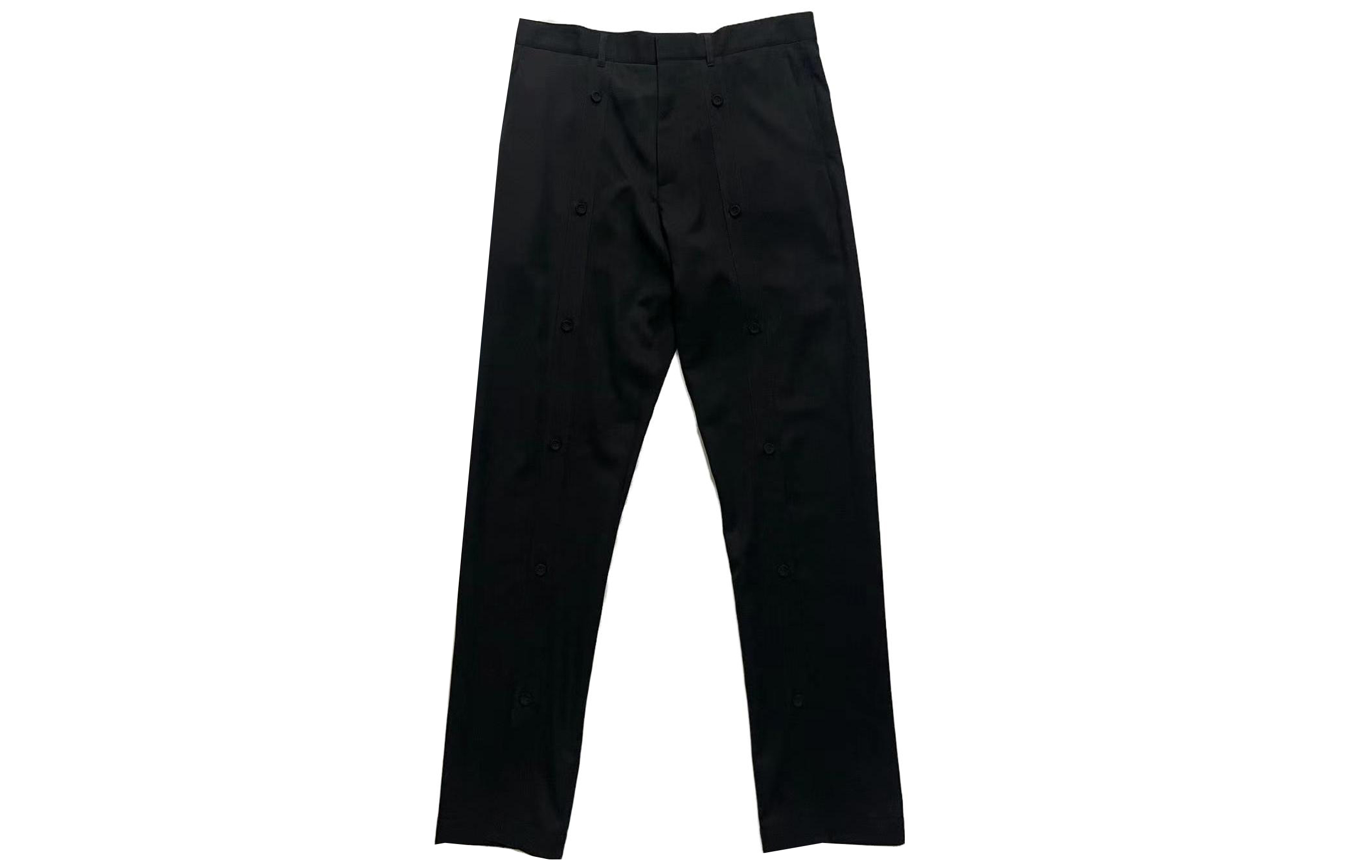 DIOR  Black Wool Twill Button Casual Pants 143C197A4739-C900 圖 2