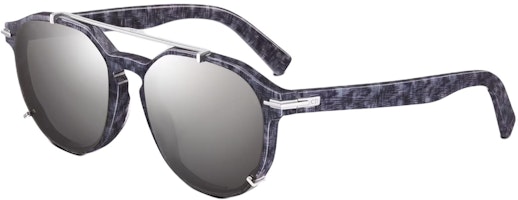 DIOR Blue Butterfly Acetate Sunglasses with CD Logo Engraving SUITRIAR_30A4 DIOR Blue Butterfly Acetate Sunglasses with CD Logo Engraving SUITRIAR_30A4