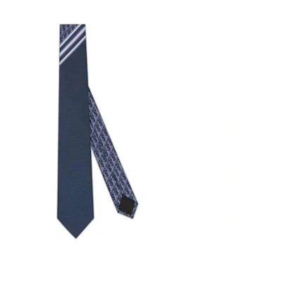 Dior Blue Logo Pattern Arrow Tie 01C1047A0266C585
