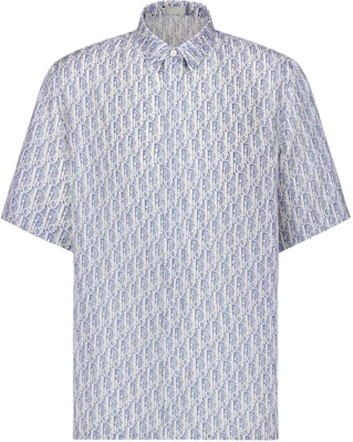 DIOR Kemeja Kasual Lengan Pendek Motif Logo Biru 193C545A5872-C580 Buy DIOR Kemeja Kasual Lengan Pendek Motif Logo Biru 193C545A5872-C580