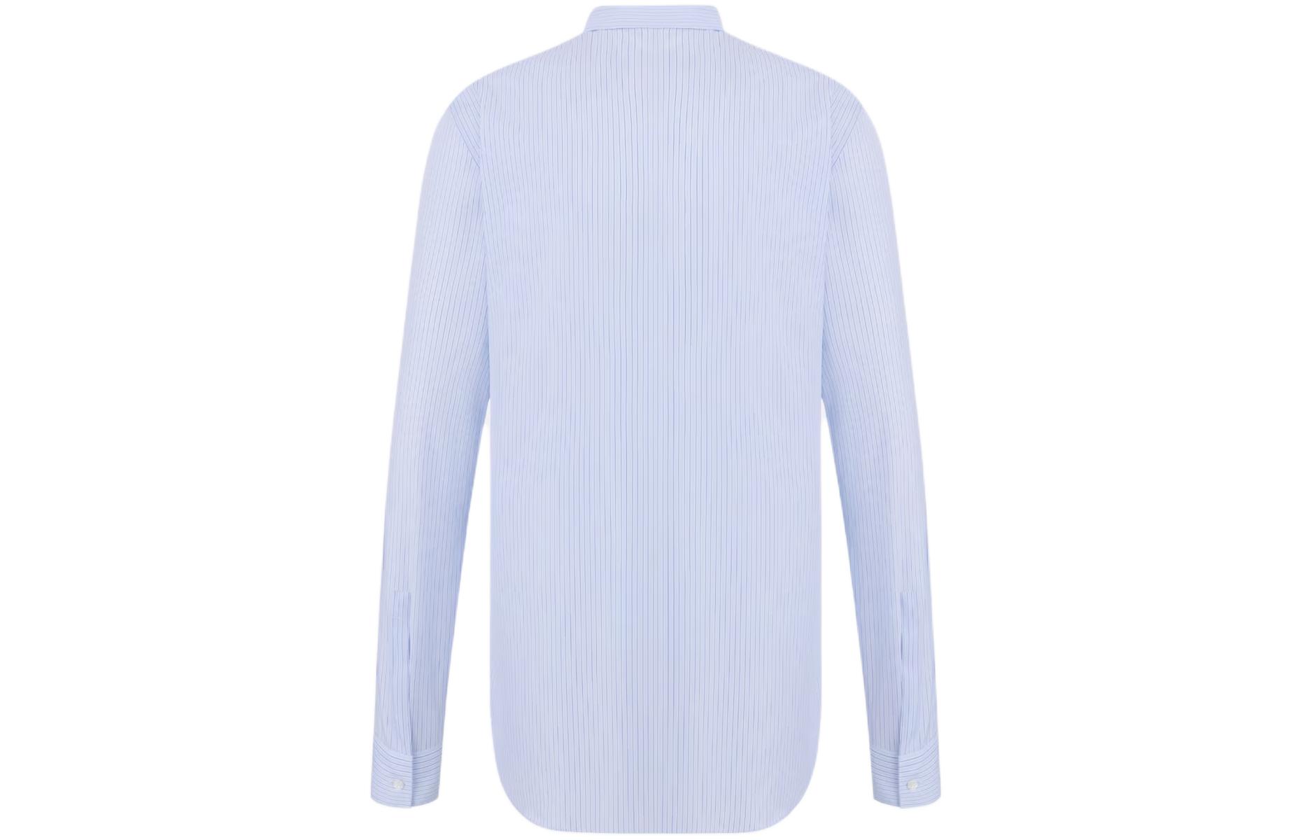 Lookbook DIOR 蓝色长袖衬衫 字母logo 尖领 483C574A5981-C579