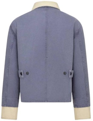 DIOR 藍色字母圖案長袖扣釦外套 313D485AY519-C581 Lookbook DIOR 藍色字母圖案長袖扣釦外套 313D485AY519-C581