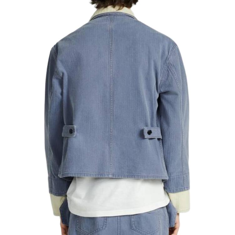 Details for DIOR 藍色字母圖案長袖扣釦外套 313D485AY519-C581