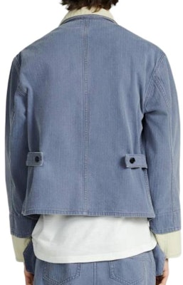 DIOR 藍色字母圖案長袖扣釦外套 313D485AY519-C581 Details for DIOR 藍色字母圖案長袖扣釦外套 313D485AY519-C581