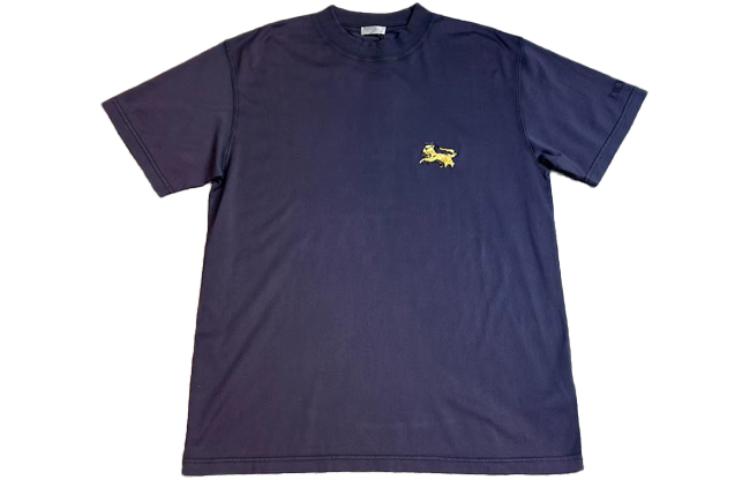 DIOR  Blue Loose-Fit T-Shirt with Solid Color Logo Embroidery. 143J649A0677-C340 圖 2