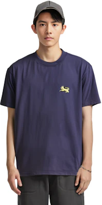 DIOR Blue Loose-Fit T-Shirt with Solid Color Logo Embroidery. 143J649A0677-C340 Shop DIOR Blue Loose-Fit T-Shirt with Solid Color Logo Embroidery. 143J649A0677-C340
