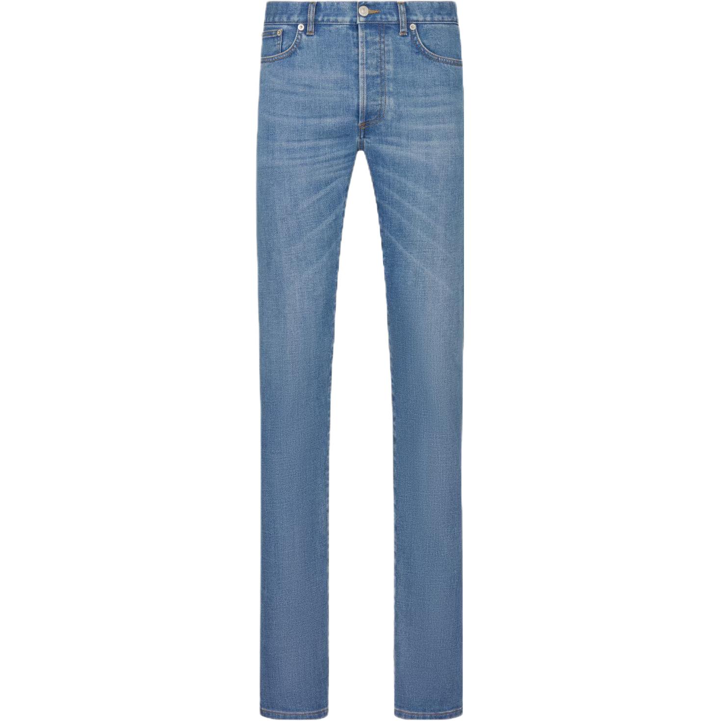 DIOR  Blue Mid-Rise Slim-Fit Stretch Denim Jeans 193DS00K349X-C530